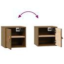 vidaXL mézbarna tömör fenyőfa faliszekrény 31,5x30x30 cm