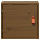 vidaXL 2 db mézbarna tömör fenyőfa faliszekrény 31,5 x 30 x 30 cm