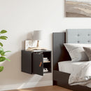 vidaXL fekete tömör fenyőfa faliszekrény 31,5 x 30 x 30 cm