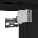 vidaXL fekete tömör fenyőfa faliszekrény 31,5 x 30 x 30 cm