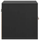 vidaXL 2 db fekete tömör fenyőfa faliszekrény 31,5 x 30 x 30 cm