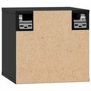 vidaXL 2 db fekete tömör fenyőfa faliszekrény 31,5 x 30 x 30 cm