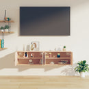 vidaXL 2 darab tömör fenyőfa faliszekrény 60 x 30 x 30 cm