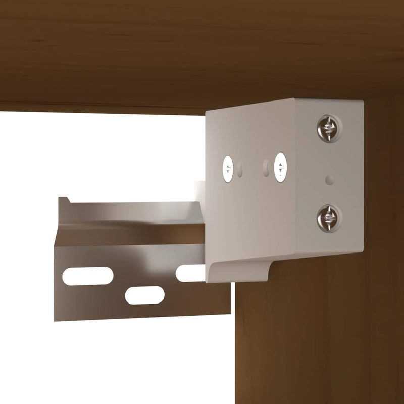 vidaXL mézbarna tömör fenyőfa faliszekrény 60 x 30 x 30 cm