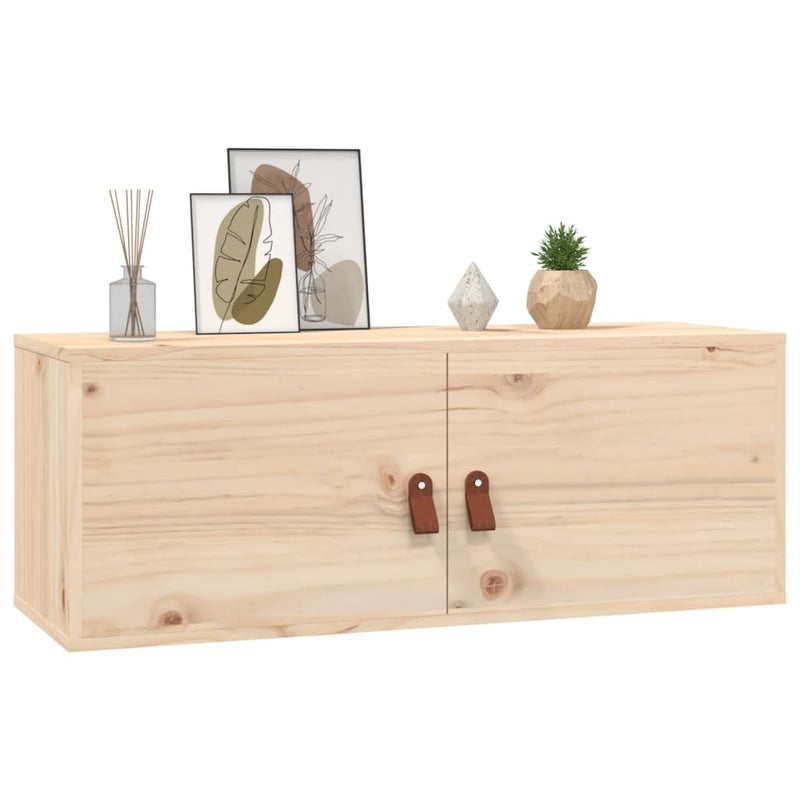 vidaXL tömör fenyőfa faliszekrény 80 x 30 x 30 cm