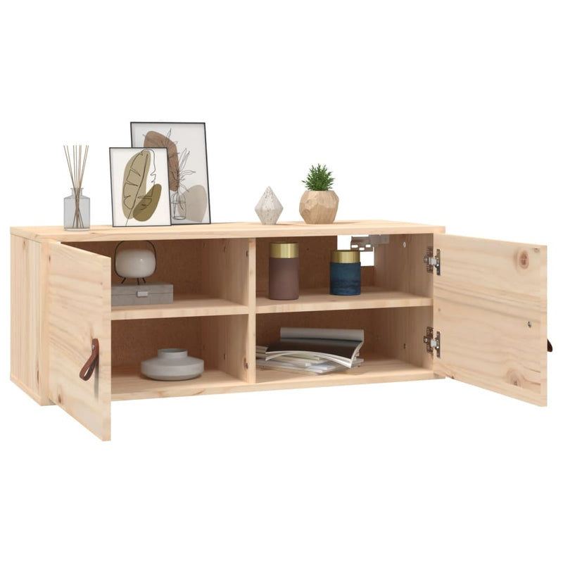 vidaXL tömör fenyőfa faliszekrény 80 x 30 x 30 cm
