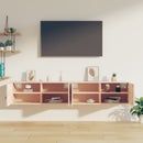 vidaXL 2 db tömör fenyőfa faliszekrény 80 x 30 x 30 cm