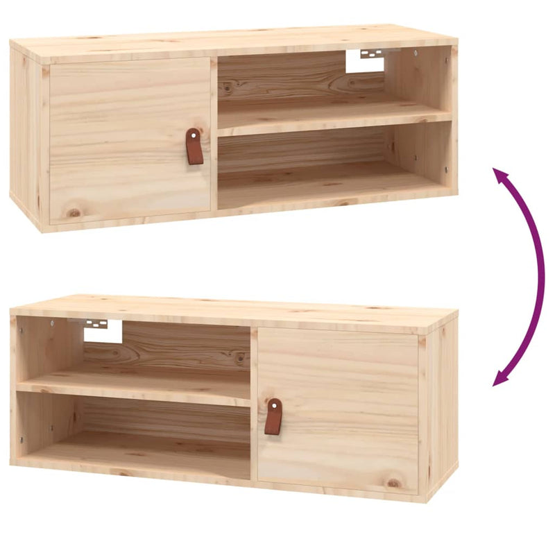 vidaXL tömör fenyőfa faliszekrény 80 x 30 x 30 cm
