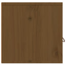vidaXL 2 db mézbarna tömör fenyőfa faliszekrény 80 x 30 x 30 cm