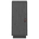 vidaXL szürke tömör fenyőfa tálalószekrény 34 x 40 x 75 cm