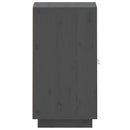 vidaXL szürke tömör fenyőfa tálalószekrény 34 x 40 x 75 cm