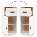 vidaXL fehér tömör fenyőfa tálalószekrény 34 x 40 x 75 cm