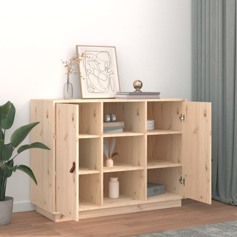 vidaXL tömör fenyőfa tálalószekrény 100 x 40 x 75 cm