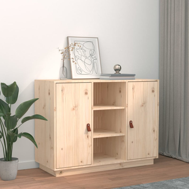 vidaXL tömör fenyőfa tálalószekrény 100 x 40 x 75 cm