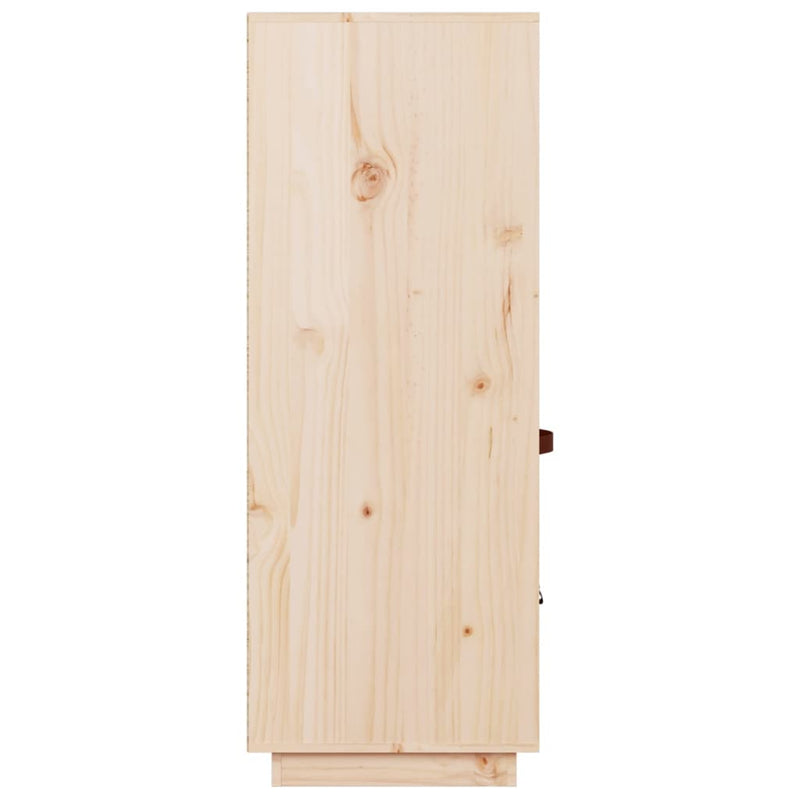 vidaXL tömör fenyőfa magasszekrény 67 x 40 x 108,5 cm