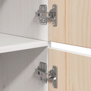 vidaXL fehér tömör fenyőfa magasszekrény 34 x 40 x 108,5 cm