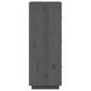 vidaXL szürke tömör fenyőfa magasszekrény 34 x 40 x 108,5 cm