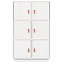 vidaXL fehér tömör fenyőfa magasszekrény 34 x 40 x 108,5 cm