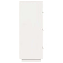 vidaXL fehér tömör fenyőfa magasszekrény 34 x 40 x 108,5 cm