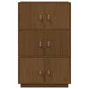 vidaXL mézbarna tömör fenyőfa magasszekrény 67 x 40 x 108,5 cm