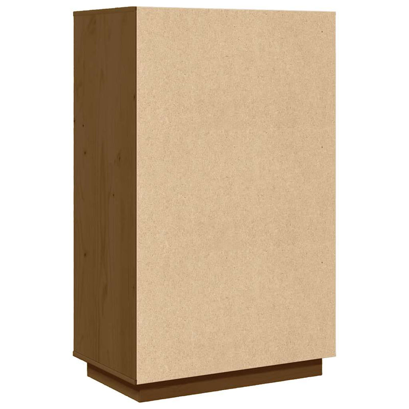 vidaXL mézbarna tömör fenyőfa magasszekrény 67 x 40 x 108,5 cm