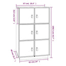 vidaXL mézbarna tömör fenyőfa magasszekrény 67 x 40 x 108,5 cm