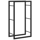 vidaXL fekete acél tűzifatároló állvány 50x28x94 cm
