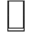 vidaXL fekete acél tűzifatároló állvány 50x28x94 cm