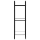 vidaXL fekete acél tűzifatároló állvány 50x28x94 cm