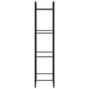 vidaXL fekete acél tűzifatároló állvány 50x28x132 cm
