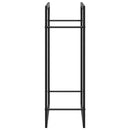 vidaXL fekete acél tűzifatároló állvány 80x28x86 cm