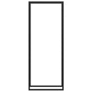 vidaXL matt fekete acél tűzifatartó 80x28x222 cm