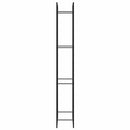 vidaXL matt fekete acél tűzifatartó 80x28x222 cm