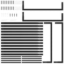 vidaXL matt fekete acél tűzifatartó 80x28x222 cm