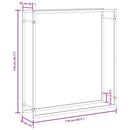 vidaXL fekete acél tűzifatároló állvány 110x28x116 cm