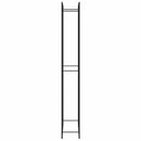 vidaXL fekete acél tűzifatároló állvány 110x28x214 cm
