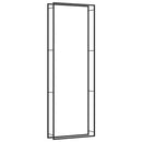 vidaXL fekete acél tűzifatároló állvány 110x28x312 cm