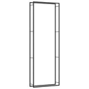 vidaXL fekete acél tűzifatároló állvány 110x28x312 cm
