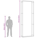 vidaXL fekete acél tűzifatároló állvány 110x28x312 cm