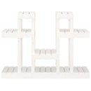 vidaXL fehér tömör fenyőfa növénytartó 104,5x25x77,5 cm