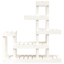 vidaXL fehér tömör fenyőfa növénytartó 92 x 25 x 97 cm