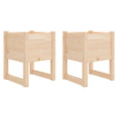 vidaXL 2 db tömör fenyőfa növénytartó 40 x 40 x 52,5 cm