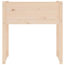 vidaXL tömör fenyő növénytartó 78x40x81 cm