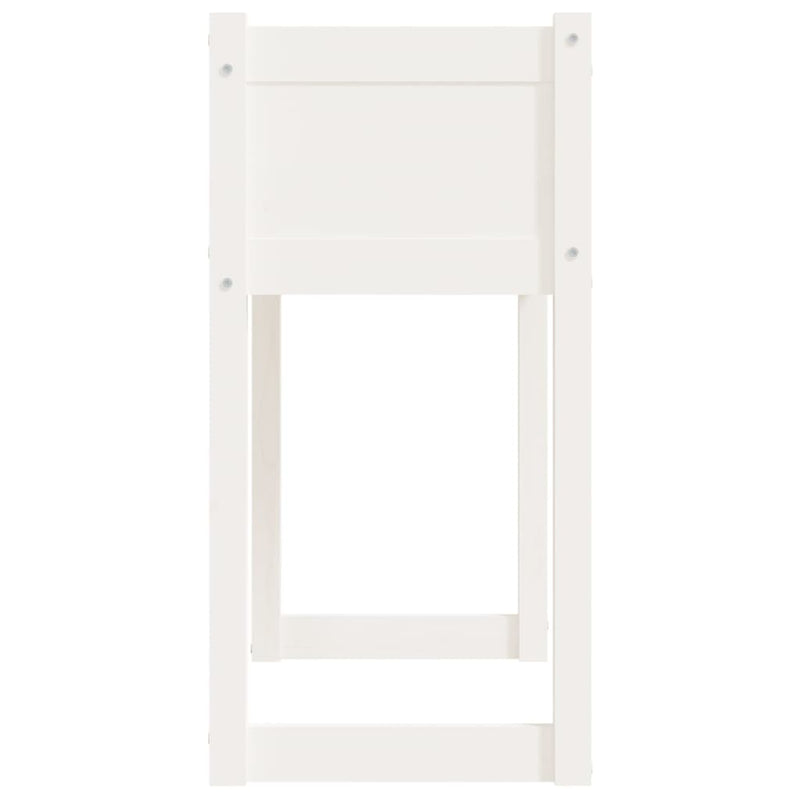 vidaXL fehér tömör fenyőfa növénytartó 78 x 40 x 81 cm