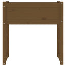 vidaXL mézbarna tömör fenyőfa növénytartó 78x40x81 cm