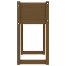 vidaXL mézbarna tömör fenyőfa növénytartó 78x40x81 cm