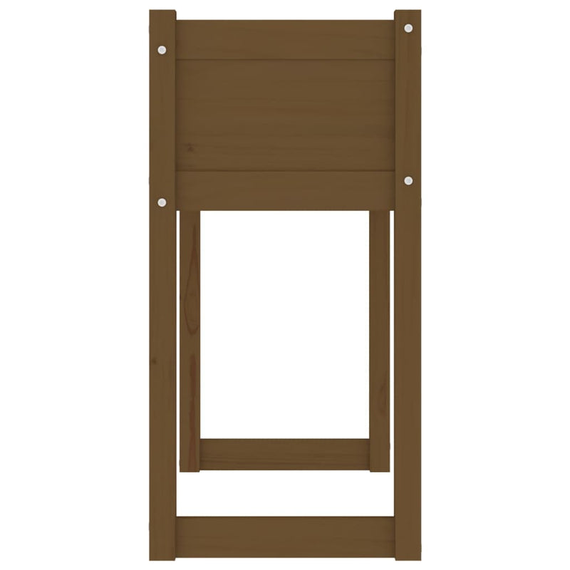 vidaXL mézbarna tömör fenyőfa növénytartó 78x40x81 cm