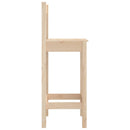 vidaXL 2 db tömör fenyőfa bárszék 40 x 41,5 x 112 cm