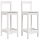vidaXL 2 db fehér tömör fenyőfa bárszék 40 x 41,5 x 112 cm