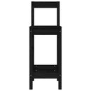 vidaXL 2 db fekete tömör fenyőfa bárszék 40 x 41,5 x 112 cm